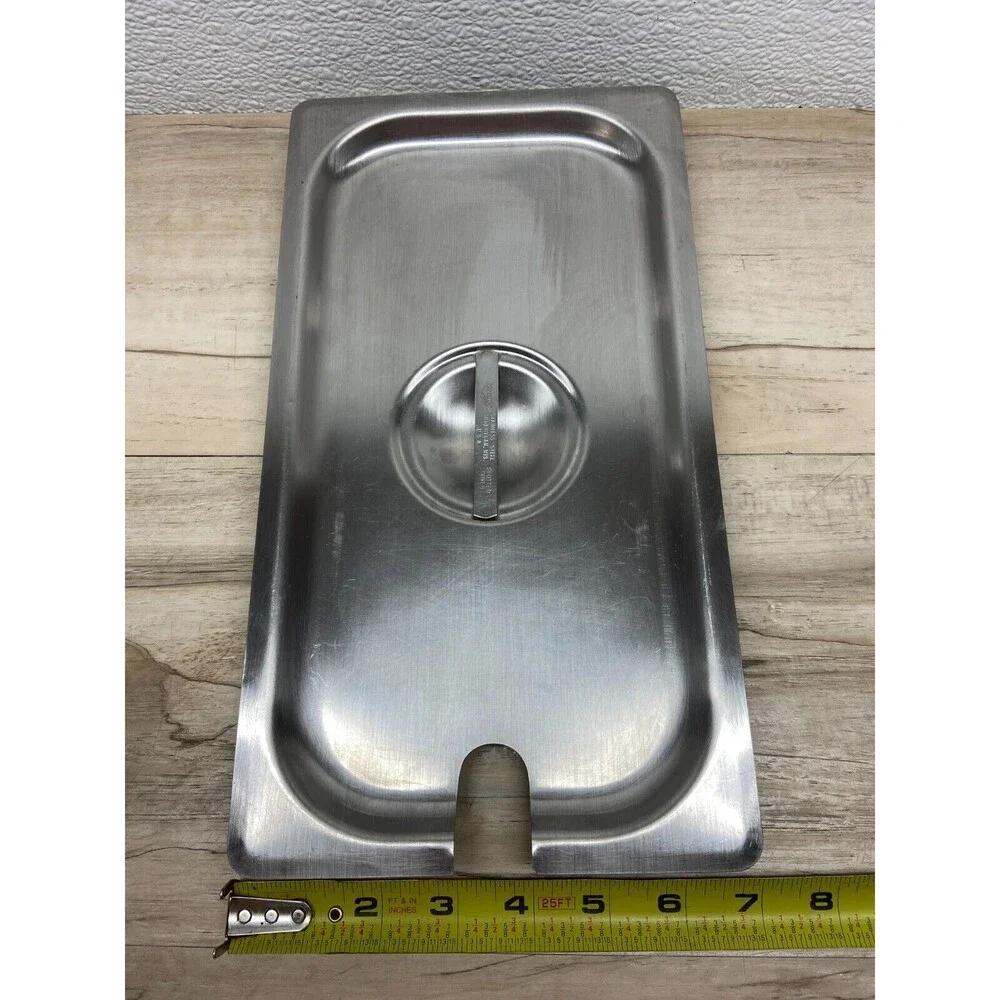 Syscoware Food Pan Stainless Steel Professional Cookware With Sloted Lid 6.1 Qt